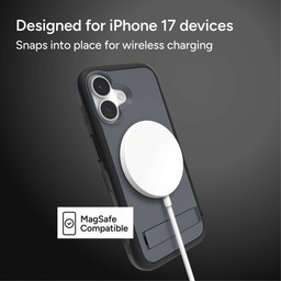 Snaps into place for wireless charging ** Grey Charcoal Snaps into place for wireless charging ** Grey Charcoal