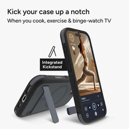Kickstand for horizontal and vertical viewing ** Grey Charcoal Kickstand for horizontal and vertical viewing ** Grey Charcoal