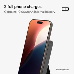 2 full phone charges with 10,000 mAh internal battery 2 full phone charges with 10,000 mAh internal battery