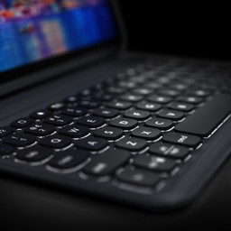 Backlit, Laptop-style Keys
||The Pro keyframe design has clean, precise keystrokes. Backlighting, in seven different colors, makes typing easy in low-light conditions. Backlit, Laptop-style Keys
||The Pro keyframe design has clean, precise keystrokes. Backlighting, in seven different colors, makes typing easy in low-light conditions.
