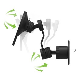 Adjustable Angles
|| The mophie magnetic vent mount comes with an off-set extension arm that rotates so you can position your iPhone above or below the vent. The arm also pivots so you can get the perfect viewing angle for your iPhone. Adjustable Angles
|| The mophie magnetic vent mount comes with an off-set extension arm that rotates so you can position your iPhone above or below the vent. The arm also pivots so you can get the perfect viewing angle for your iPhone.